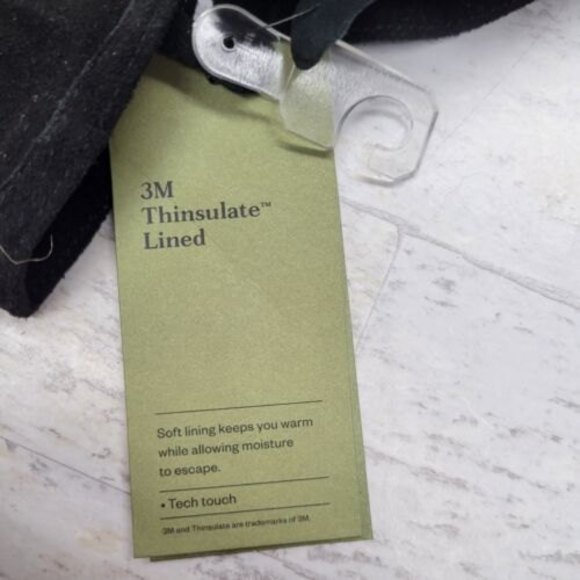 Mens Goodfellow & Co Black 3M Thinsulate Lined Winter Gloves S/M Touchscreen - Picture 4 of 5